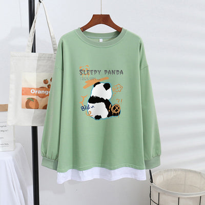 Suéter Mujer Elegante Efecto Capas Talla Grande Ajuste Holgado - Image 8