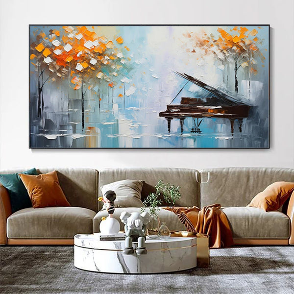 Cuadro Abstracto Moderno - Pintura al Óleo con Paleta sobre Lienzo