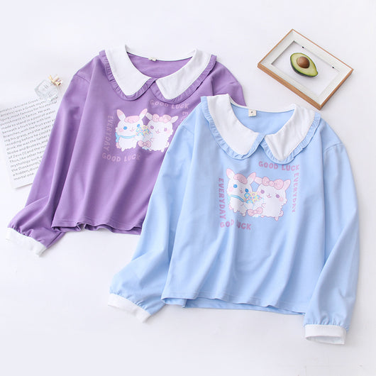 Suéter Estampado Conejo para Mujer - Blusa Cómoda Otoño Invierno - Image 4
