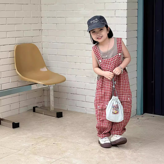 Tirantes Escolares a Cuadros para Niña - Colección Verano