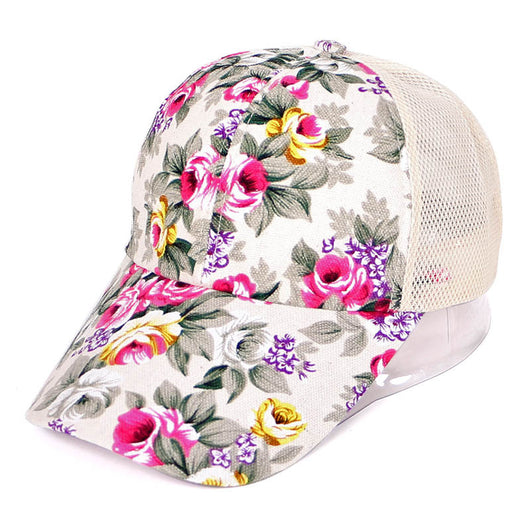 Gorra de Béisbol Floral para Mujer con Red Abierta - Image 12
