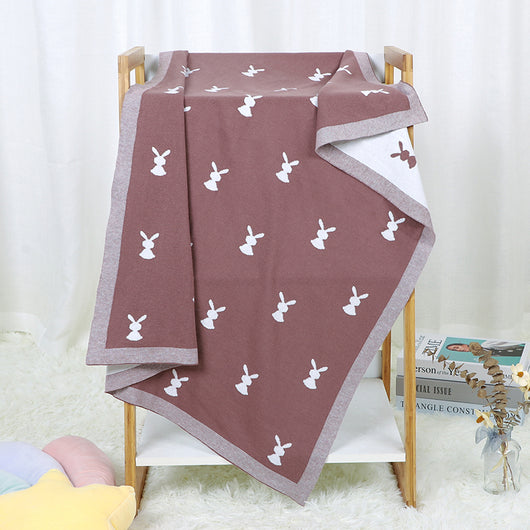 Manta Tejida de Algodón con Diseño Infantil Adorable Protección Contra el Viento - Image 6
