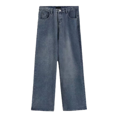 Pantalones Rectos Vintage Chic con Caída Suelta - Image 3