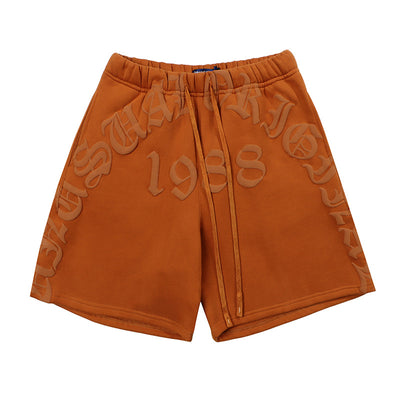Shorts de Sudadera Casual con Letras en Espuma para Hombre - Image 13