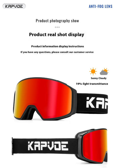 Gafas de Espejo Deportivas Antideslizantes de Doble Capa para Nieve - Image 21