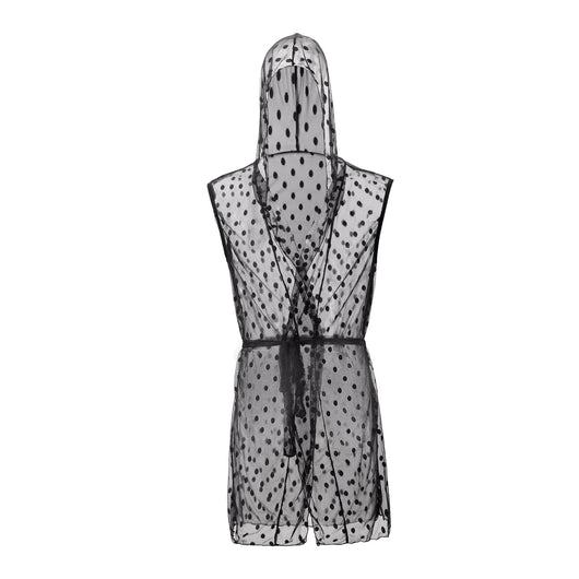 Bata de Dormir Transparente con Encaje para Hombre - Image 9
