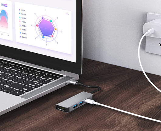 Estación de Acoplamiento USB-C Multifunción 4 en 1 con Carga Rápida PD y Video 4K - Image 3