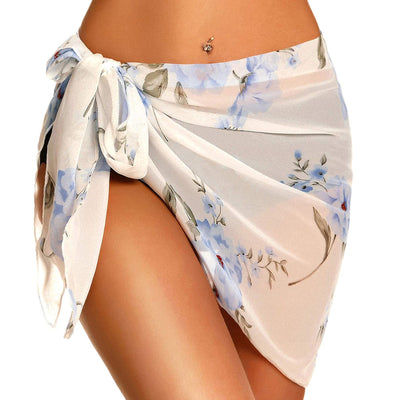 Vestido Playero Corto de Gasa con Transparencia Elegante - Image 2