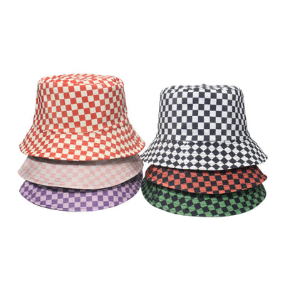 Gorro Pescador Cuadros Blanco y Negro - Estilo Clásico Versátil - Image 4