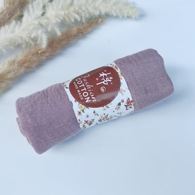 Pañuelo de Algodón y Lino Arrugado Monocromático - Image 29