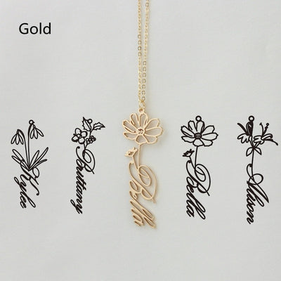 Collar Personalizado Constelación Diciembre con Nombre de Flor - Image 6