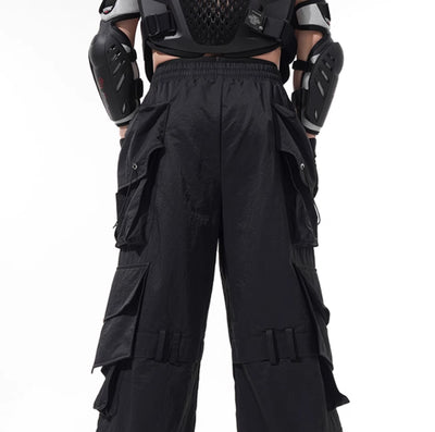 Pantalones Ejecutivos Oscuros con Bolsillos Múltiples - Image 4