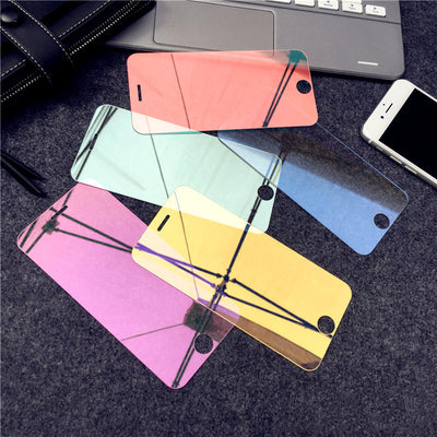 Protector de Pantalla Espejo Colorido Templado Compatible con Apple - Image 6