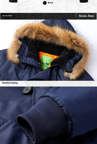 Abrigo Bomber con Cuello de Piel Desmontable - Talla Grande - Image 6
