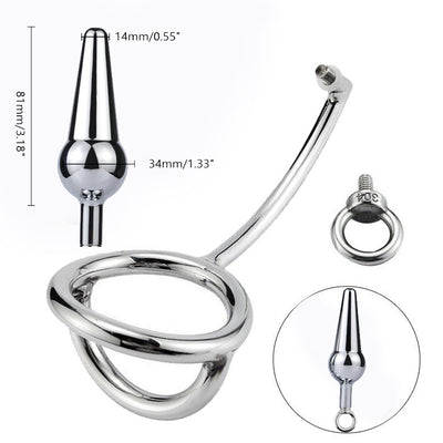 Anillo de Placer de Metal 15" - Dispositivo Dual de Bloqueo y Dilatación para Hombres - Image 4