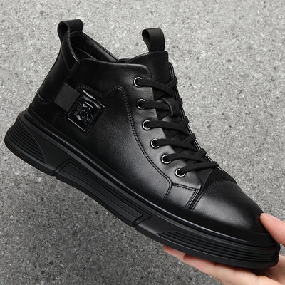 Botas Altas de Cuero para Hombre - Zapatos Casuales Invierno - Image 7