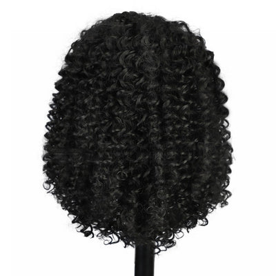 Peluca Afro Rizada Corta con Encaje Frontal - Image 11