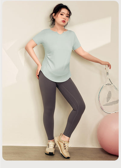 Playera Deportiva Ajustada de Secado Rápido con Control Abdominal - Image 16