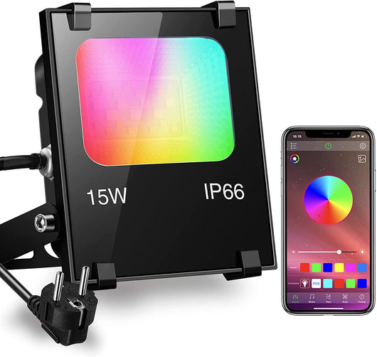 Foco LED Inteligente Bluetooth IP66 RGBW para Jardín - Image 12