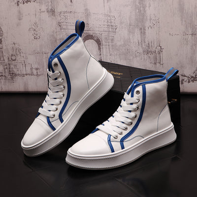 Zapatillas Altas Blancas para Hombre - Estilo Urban Ins - Image 14