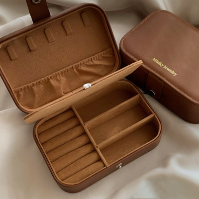 Caja de Almacenamiento Vintage para Joyas de Gran Capacidad