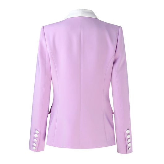 Blazer Ejecutivo Doble Botonadura Slim Fit Color Sólido - Image 10