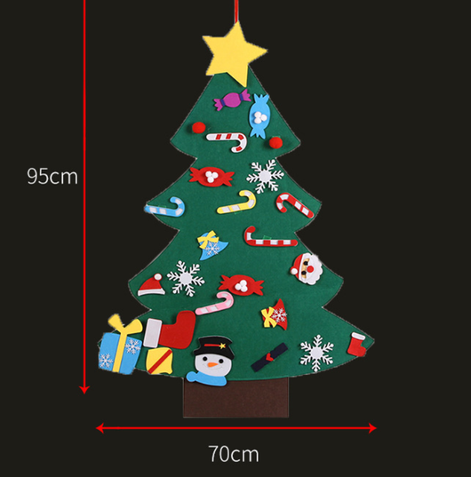 Árbol de Navidad DIY de Fieltro - Manualidades Navideñas para Niños - Image 3