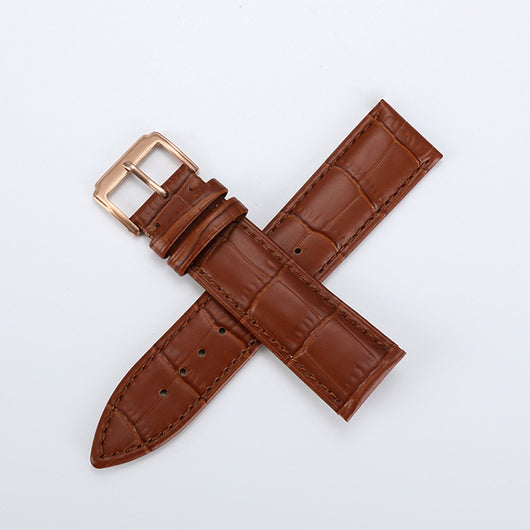 Correa de Reloj Cuero Flor Premium con Patrón Nudo Bambú - Image 7