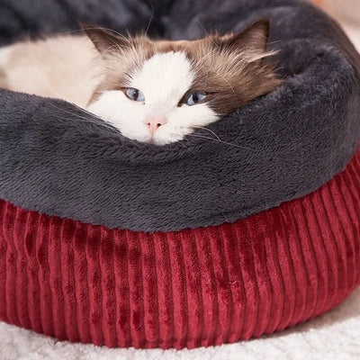 Cama Circular Lavable para Gatos y Perros - Nido Acogedor Antiestrés - Image 3