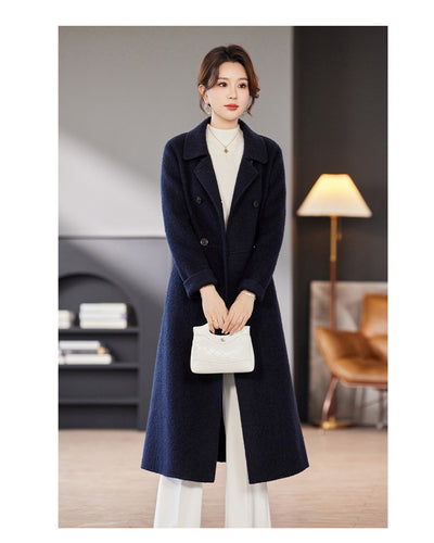 Abrigo Largo de Cashmira Doble Botonadura - Elegancia Premium - Image 12