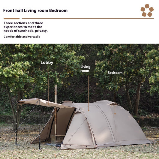 Carpa Túnel para Camping con Domo Extensible - Image 17