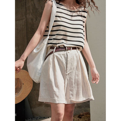 Pantalones Cortos Anchos y Sueltos con Efecto Reductor para Mujer - Image 3