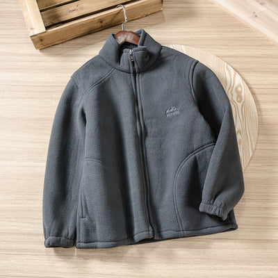 Chaqueta Polar Bordada de Hombre - Diseño Versátil para Cualquier Ocasión - Image 4