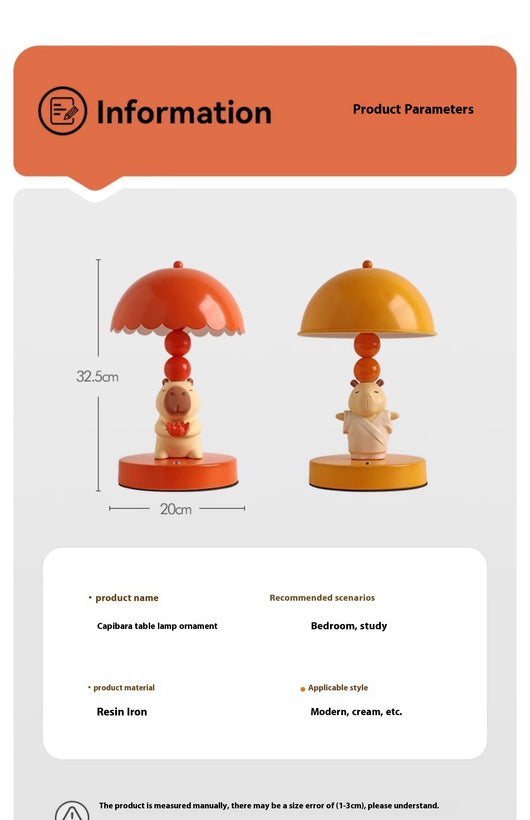 Lámpara de Mesa Kappabala para Dormitorio - Diseño Adorable - Image 18