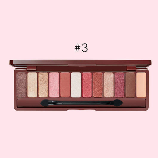 Paleta de Sombras 12 Colores Tonos Nude - Maquillaje Principiantes - Image 9