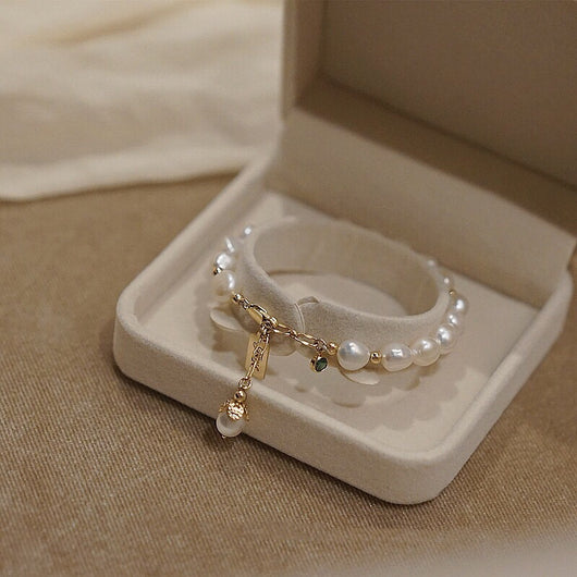Pulsera de Perla Zircón Natural - Joyería de Lujo Moda Inspo - Image 3