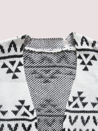 Cardigan Tejido Jacquard - Suéter Casual de Punto Largo - Image 7
