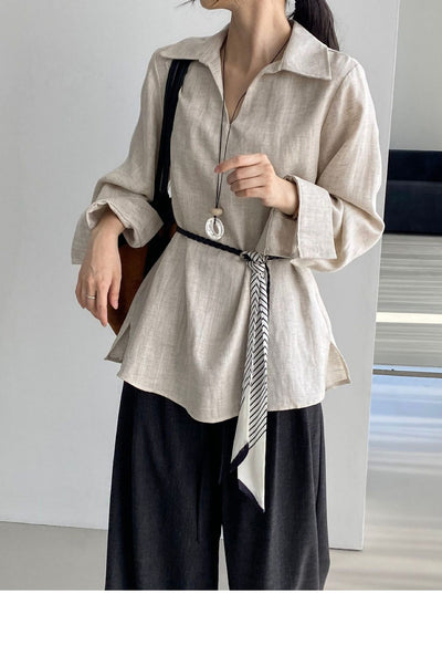 Conjunto de Blusa Casual y Pantalón Ancho con Cintura Elástica - Image 14
