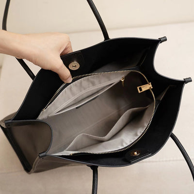 Bolso Tote de Cuero Genuino para Mujer - Bolsa Commuter de Gran Capacidad - Image 2