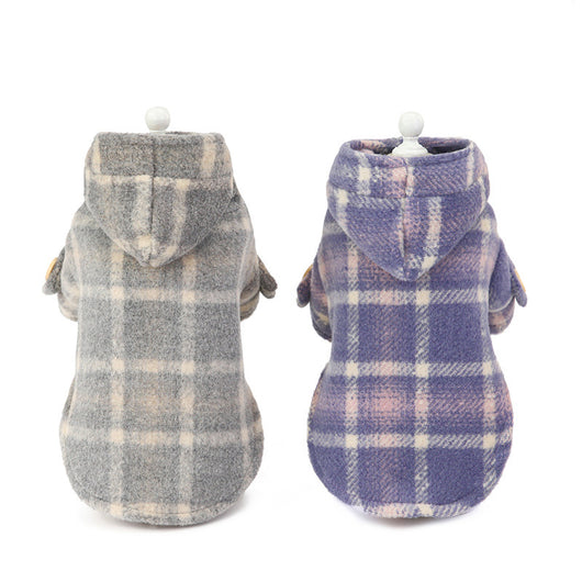 Abrigo Cuadriculado de Lana para Perros - Diseño Elegante para Otoño e Invierno - Image 13