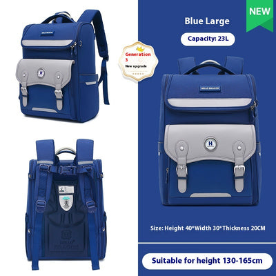 Mochila Escolar Ultraligera con Protección Dorsal para Primaria - Image 7
