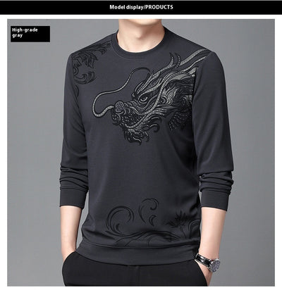 Playera Casual de Cuello Redondo con Textura Flocking para Hombre - Image 14