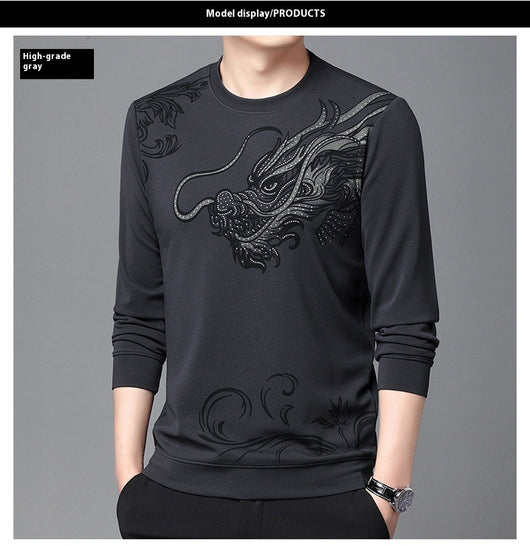 Playera Casual de Cuello Redondo con Textura Flocking para Hombre - Image 14