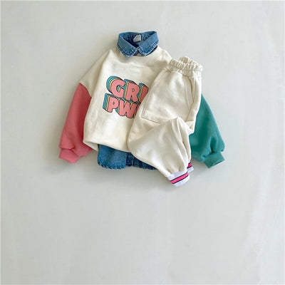 Conjunto de Sudadera con Bloques de Color y Pantalón Contraste - Image 7