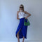 Falda Larga Azul Klein Diseño Minimalista y Elegante