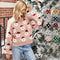 Suéter Navideño para Mujer con Estampado Santa Cartoon - Tejido Cálido