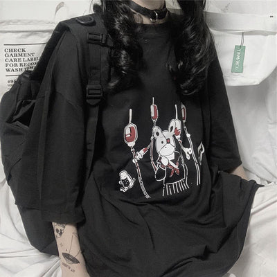 Camiseta Mujer Manga Corta Ajustable y Suelta - Image 5
