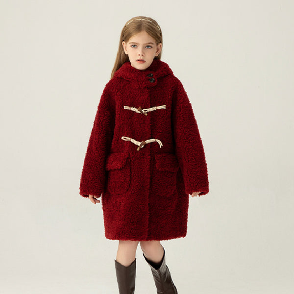 Abrigo de Lana Niña Diseño Liso y Elegante - Image 5