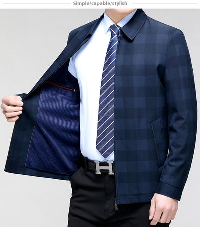 Blazer Cuadros Solapa Americana Ejecutivo Casual - Image 11