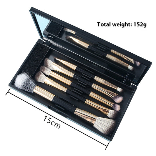 Set de Brochas de Maquillaje Profesional con Espejo Integrado - Image 8